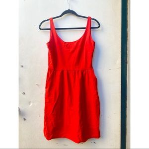 Bright red size 6 Cynthia Rowley sleeveless dress with pockets